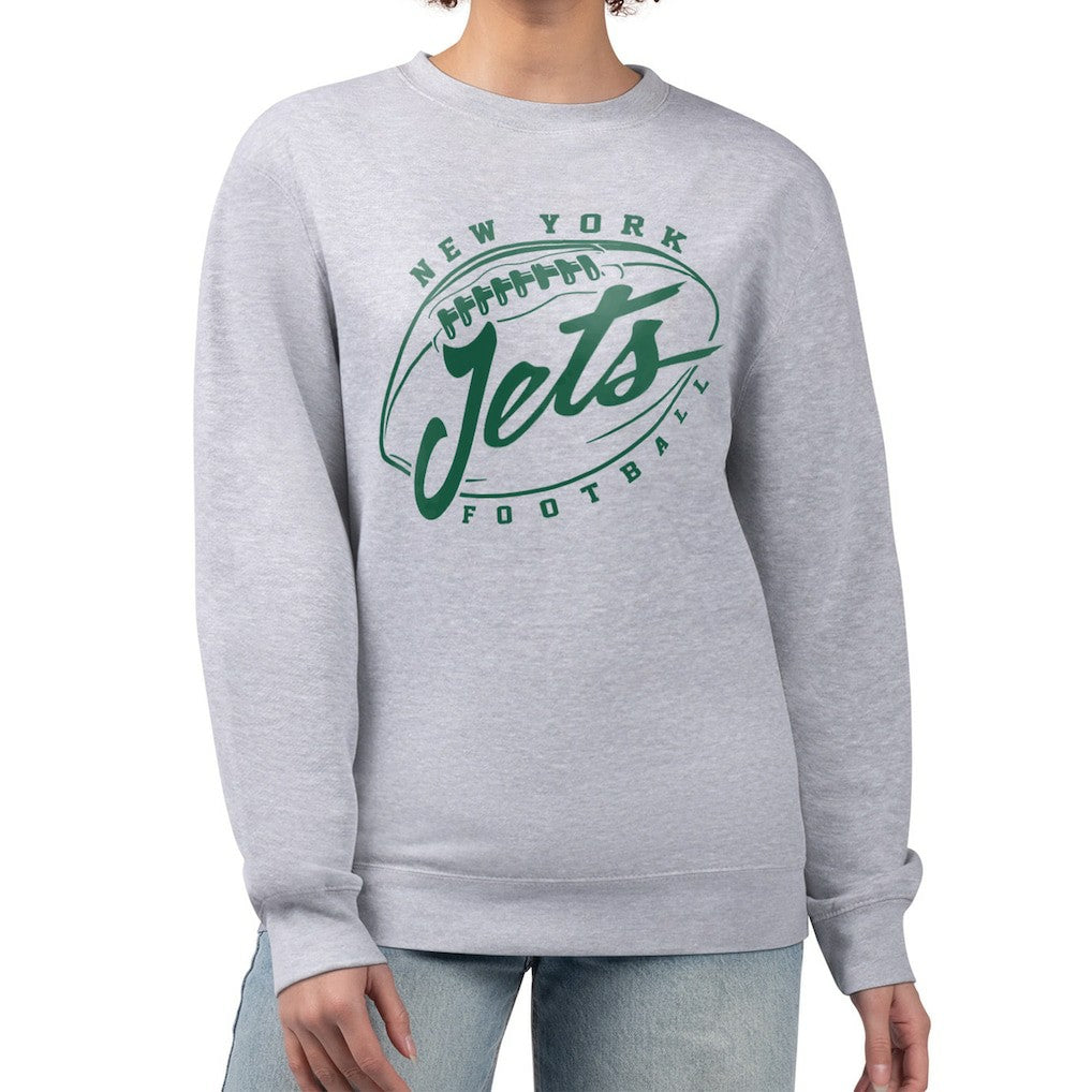 New York Jets G-III 4Her by Carl Banks Women's Football Fleece Pullover Sweatshirt Gray - NFL