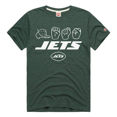 New York Jets Homage Unisex NFL ASL Collection by Love Sign Tri-Blend T-Shirt Green - NFL