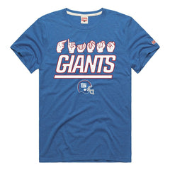 New York Giants Homage Unisex NFL ASL Collection by Love Sign Tri-Blend T-Shirt Royal - NFL