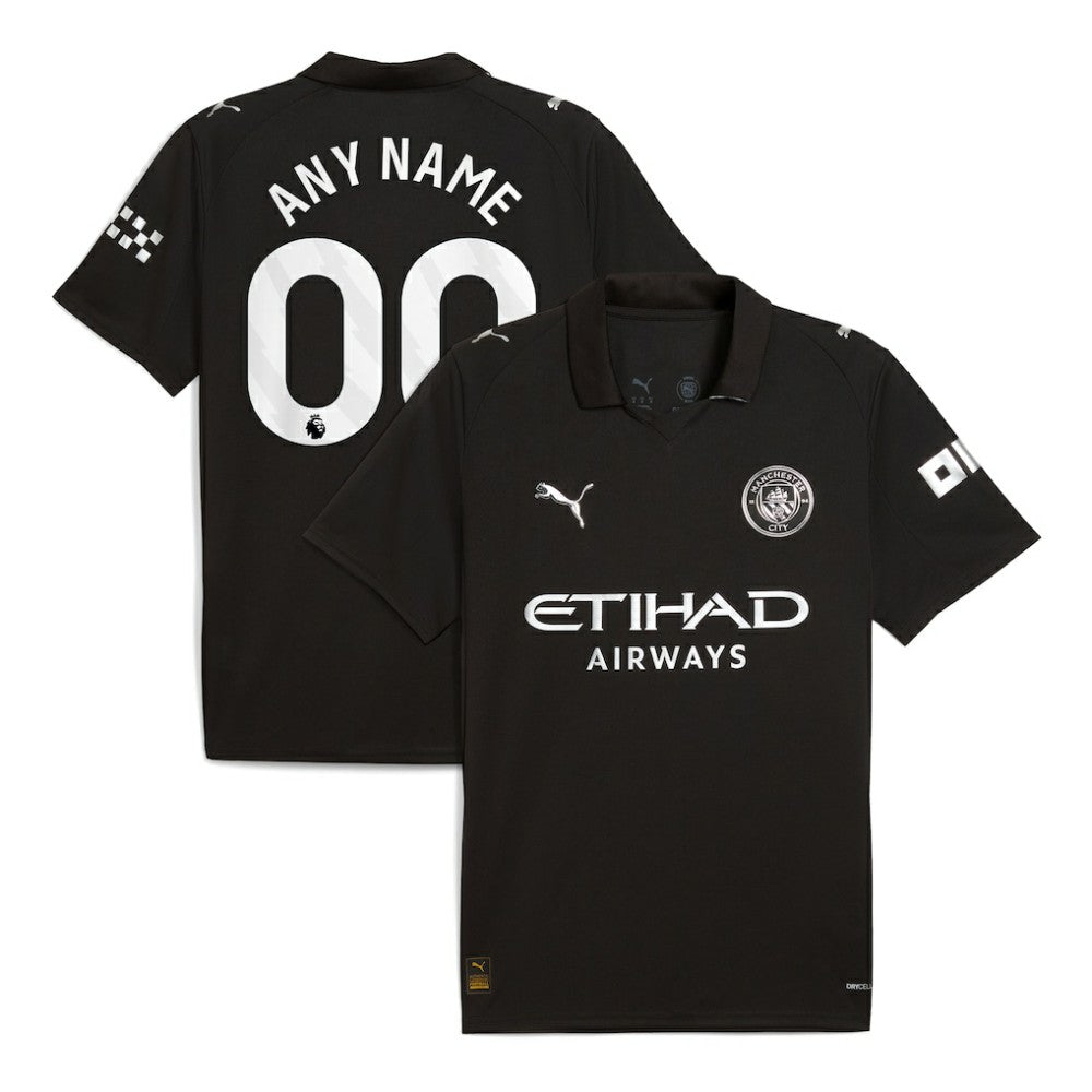 Puma Manchester City 2025/26 Away Replica Custom Jerseys - Black