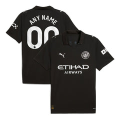 Puma Manchester City 2025/26 Away Replica Custom Jerseys - Black
