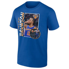 NBA - Jalen Brunson New York Knicks '90s Player Graphic T-Shirt - Blue