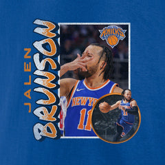 NBA - Jalen Brunson New York Knicks '90s Player Graphic T-Shirt - Blue