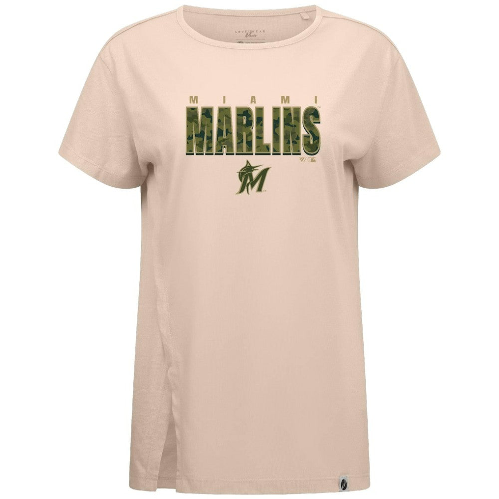Miami Marlins Levelwear Women's Influx Protect W T-Shirt Clearance