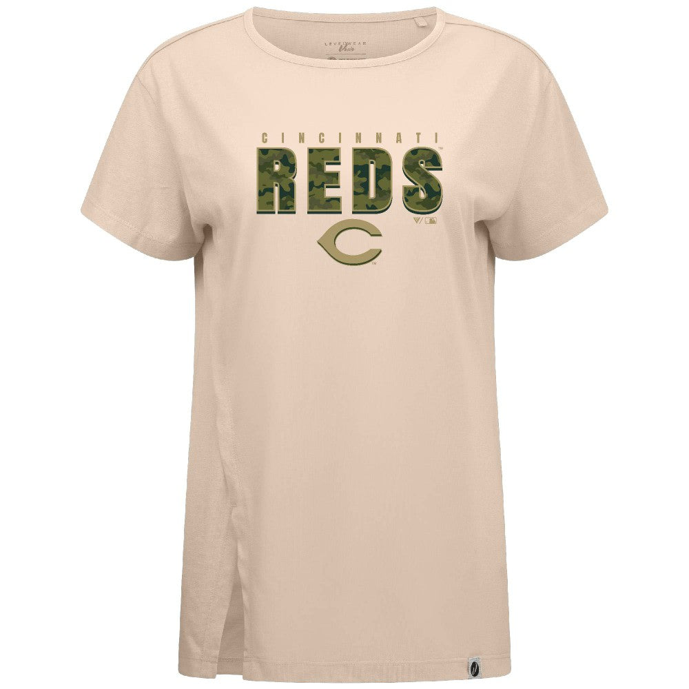 Cincinnati Reds Levelwear Women's Influx Protect W T-Shirt Lifestyle