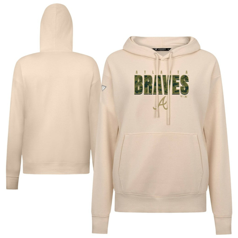Atlanta Braves Levelwear Women's Adorn Protect W Pullover Hoodie Sale