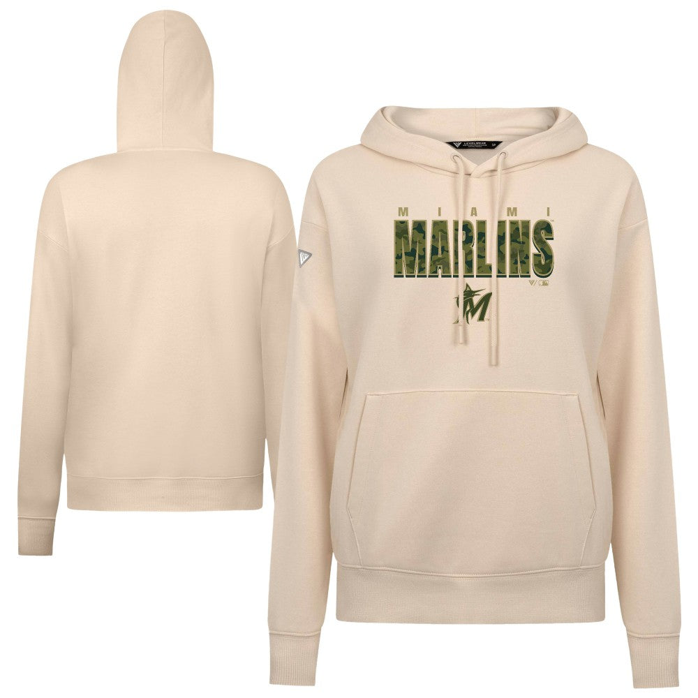 Miami Marlins Levelwear Women's Adorn Protect W Pullover Hoodie Lifestyle