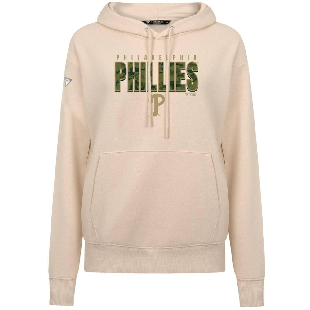 Philadelphia Phillies Levelwear Women's Adorn Protect W Pullover Hoodie On Sale