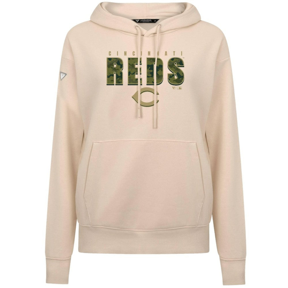 Cincinnati Reds Levelwear Women's Adorn Protect W Pullover Hoodie Near Me