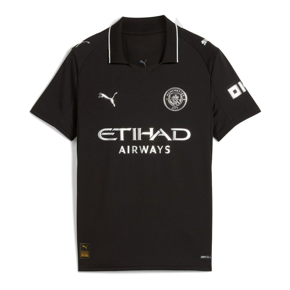 Puma Manchester City Youth 2025/26 Away Replica Custom Jerseys - Black