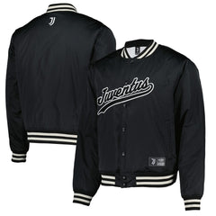 Fanatics Juventus Collegiate Sateen Full-Snap Jacket - Black