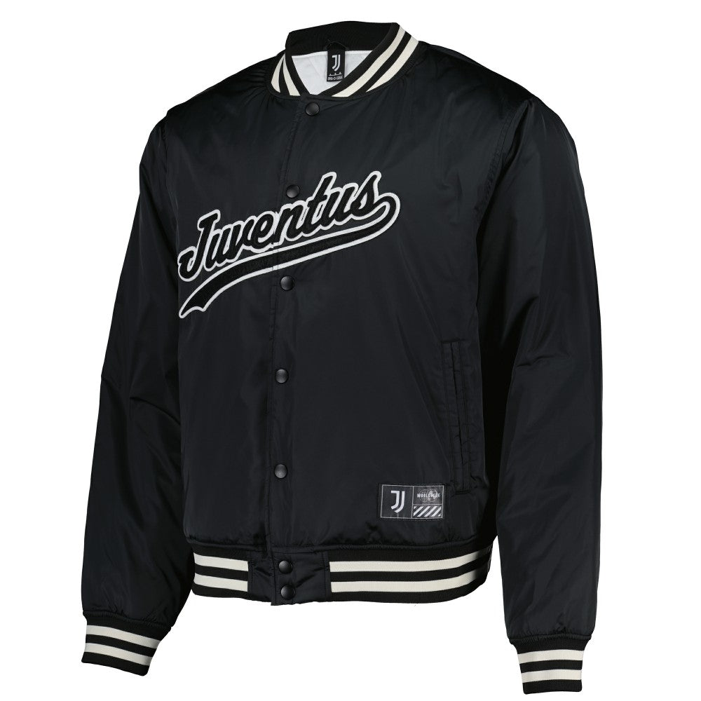 Fanatics Juventus Collegiate Sateen Full-Snap Jacket - Black