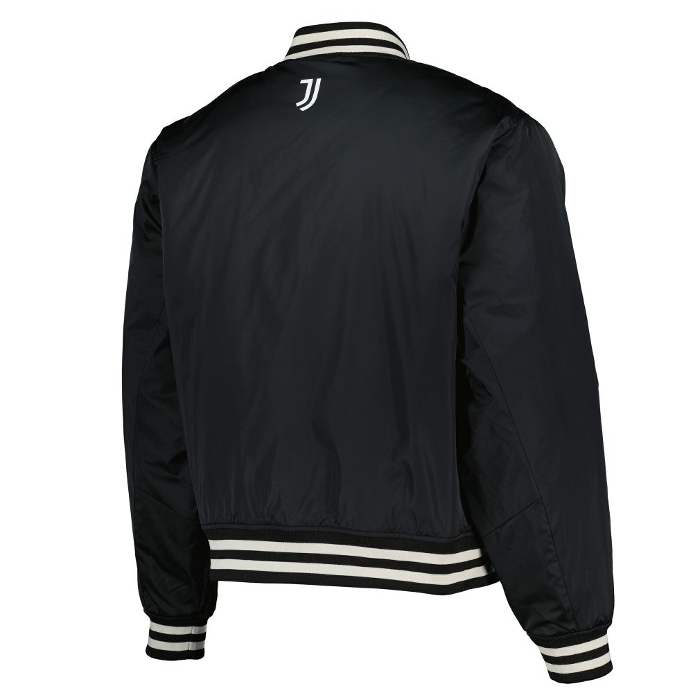 Fanatics Juventus Collegiate Sateen Full-Snap Jacket - Black