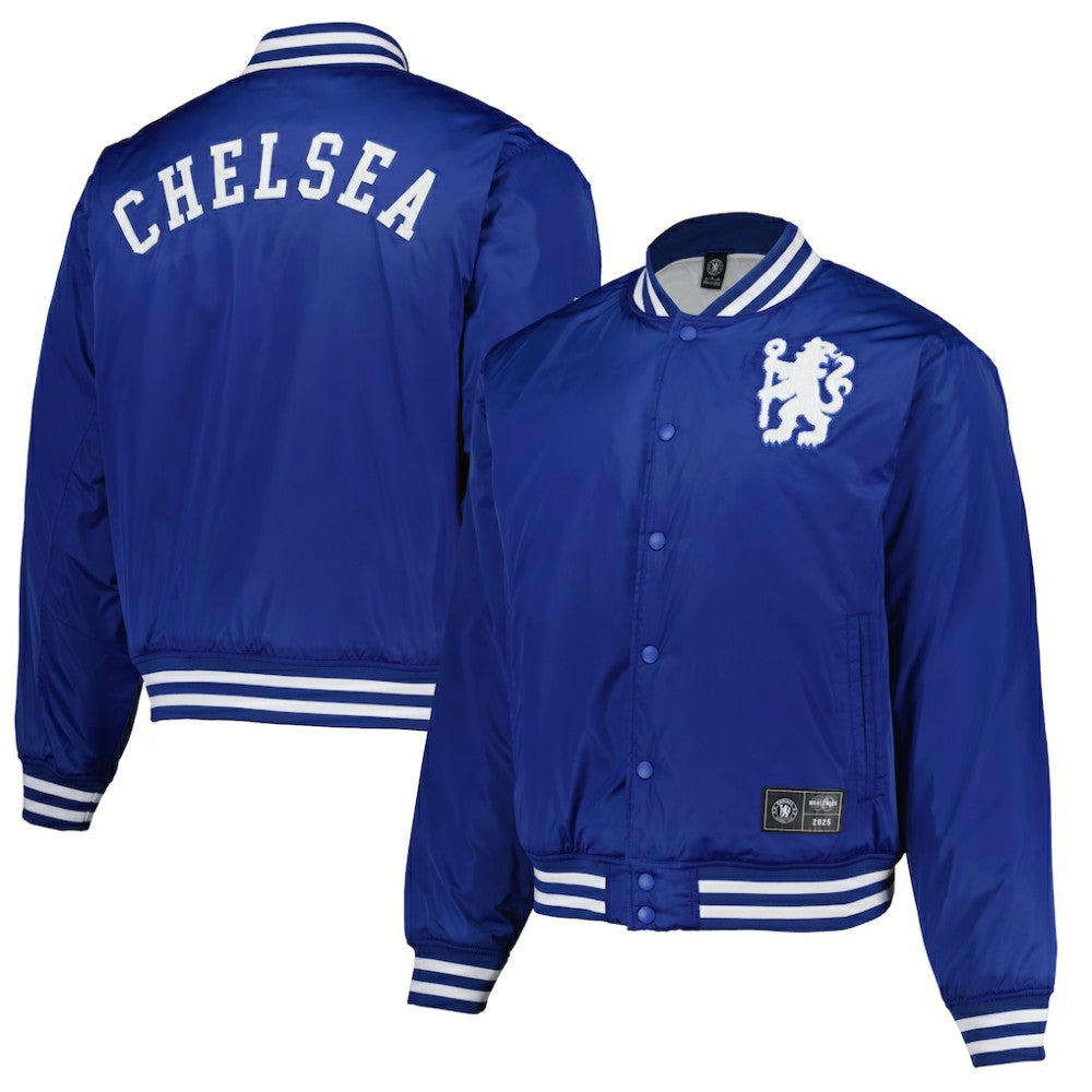 Fanatics Chelsea Collegiate Sateen Full-Snap Jacket - Royal