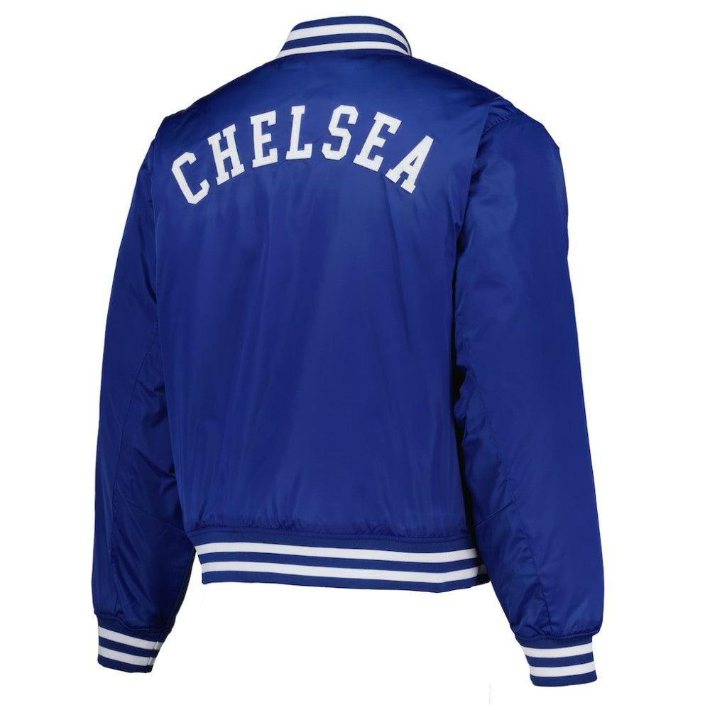 Fanatics Chelsea Collegiate Sateen Full-Snap Jacket - Royal