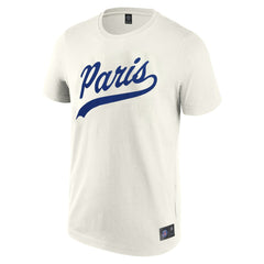 Fanatics Paris Saint-Germain Collegiate T-Shirts - Cream