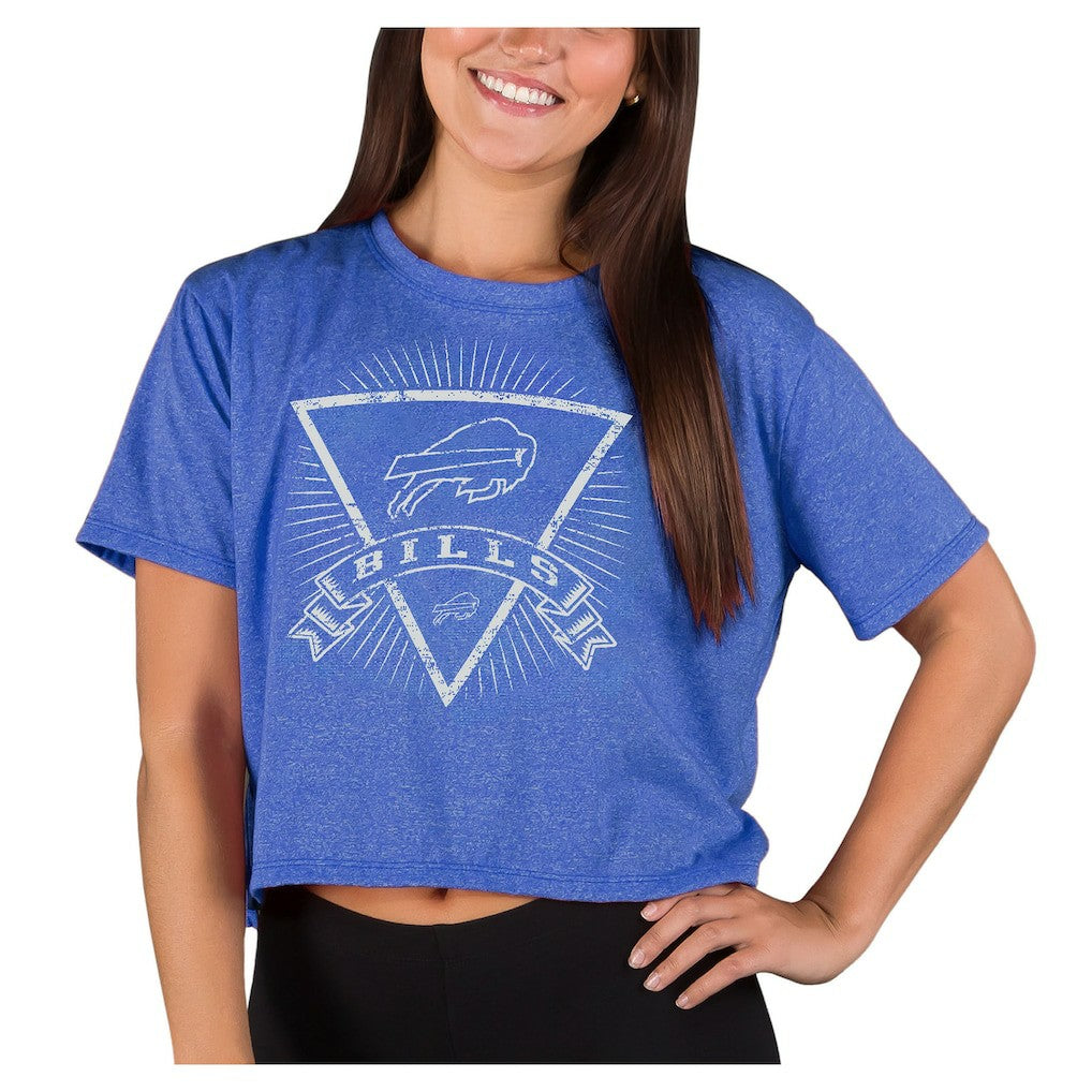 Buffalo Bills Concepts Sport Women's Quest Knit Crop Top Royal - NFL
