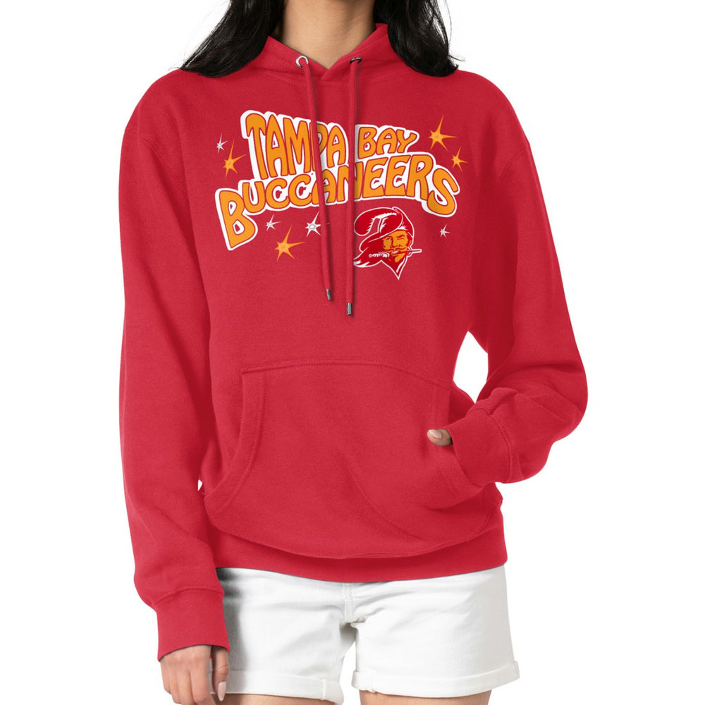 Tampa Bay Buccaneers Starter Women's Fireworks Fleece Pullover Hoodie Red - NFL