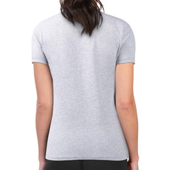 Denver Broncos G-III 4Her by Carl Banks Women's Super-Slim Fit Lightweight Shadow Logo T-Shirt Gray - NFL