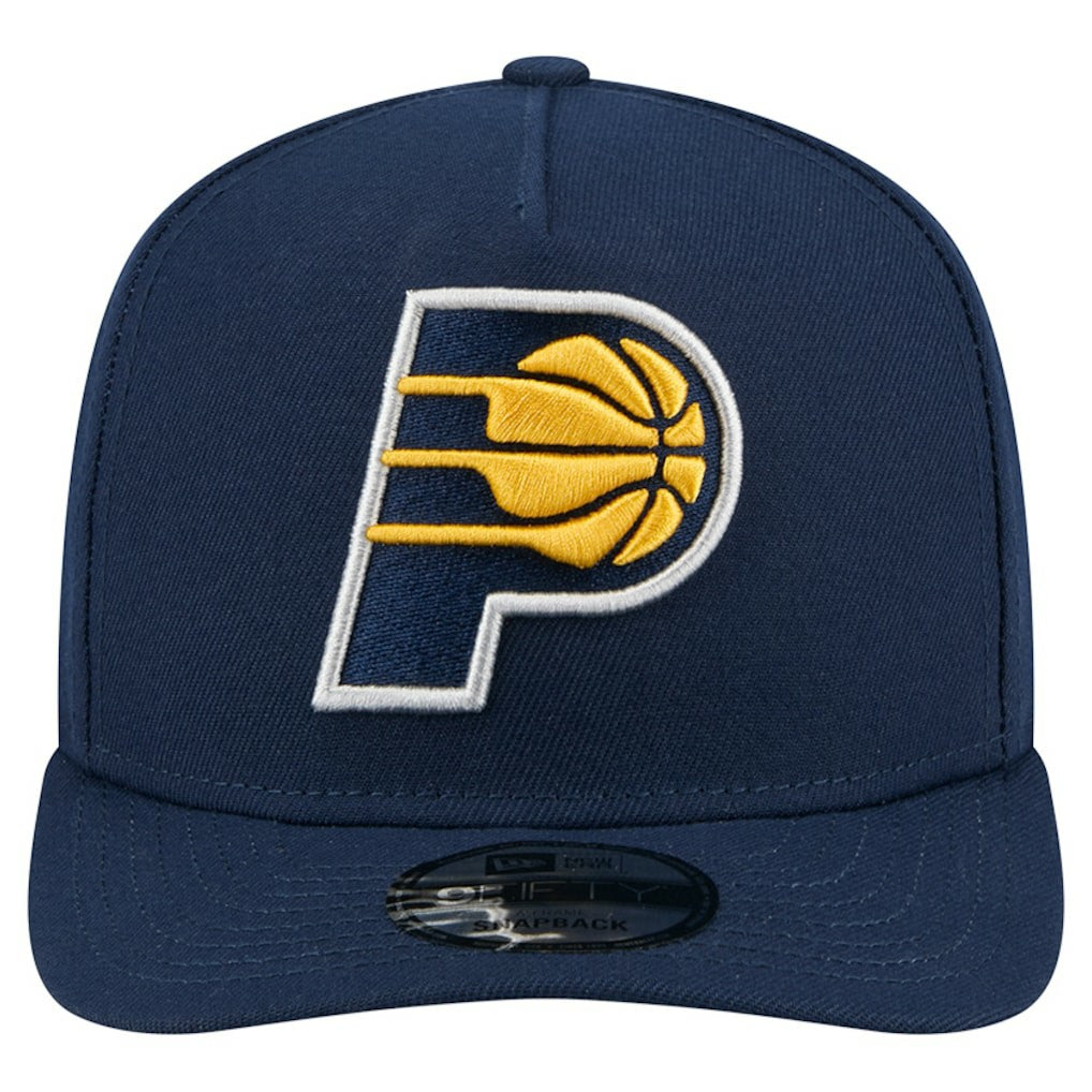 New Era - Indiana Pacers Core Logo A-Frame 9FIFTY Snapback Hat - Navy