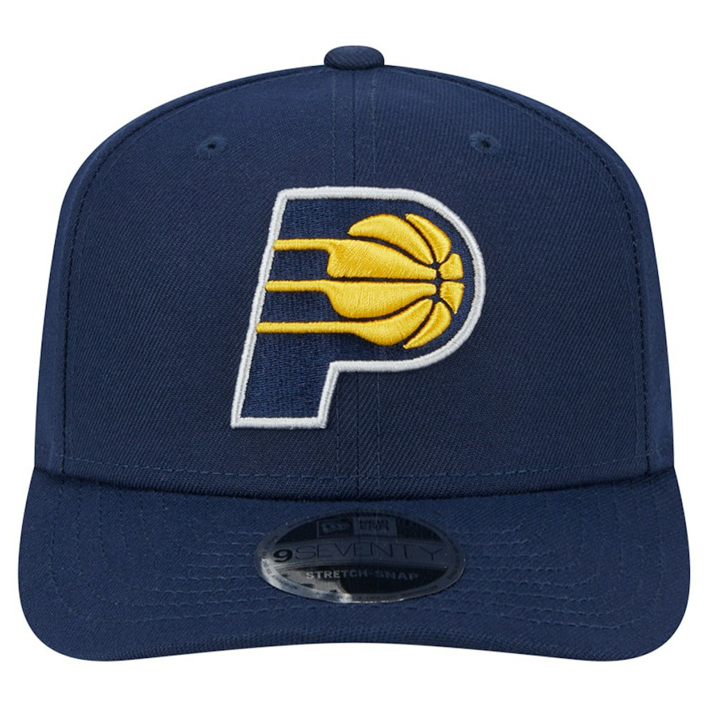 New Era - Indiana Pacers Core Logo 9SEVENTY Stretch-Snap Hat - Navy