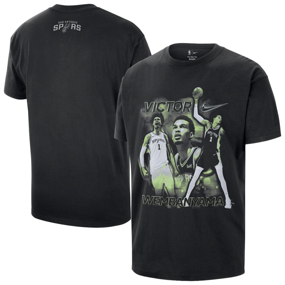 Nike - Victor Wembanyama San Antonio Spurs Unisex Athlete T-Shirt - Black