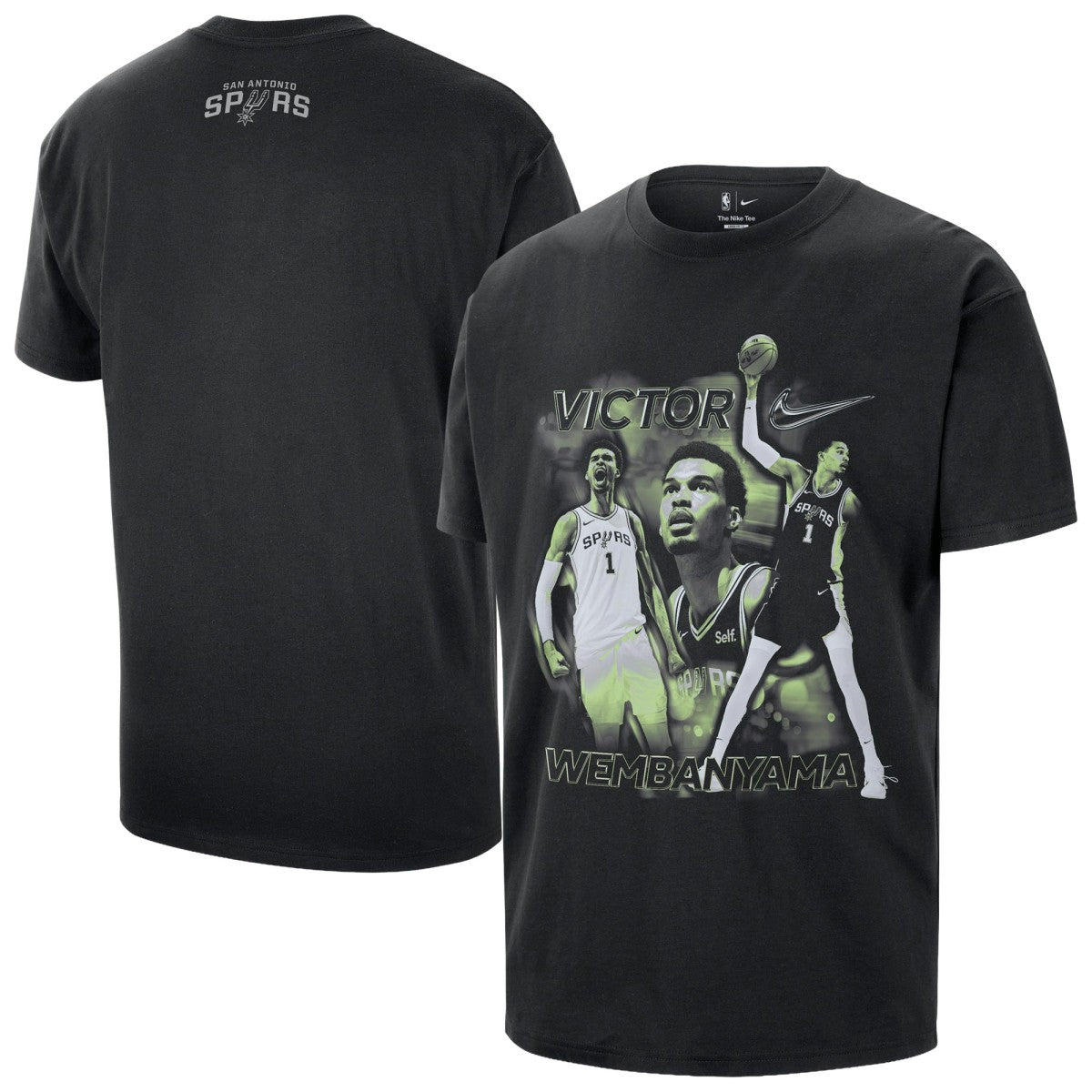 Nike - Victor Wembanyama San Antonio Spurs Unisex Athlete T-Shirt - Black