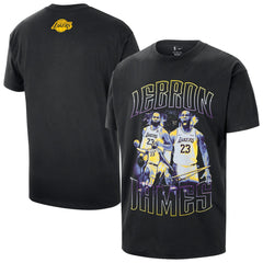 Nike - LeBron James Los Angeles Lakers Unisex Athlete T-Shirt - Black