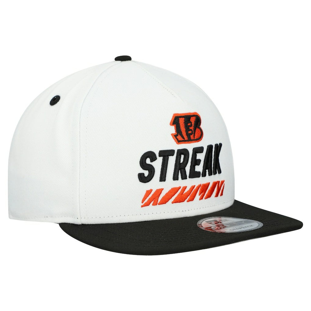 Cincinnati Bengals New Era STREAK Season Ticket Member 9FIFTY A-Frame Snapback Hat White - NFL