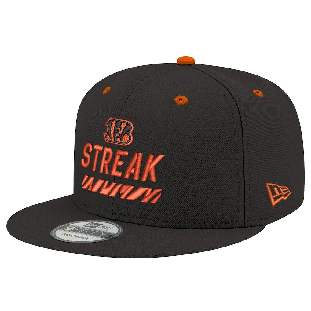 Cincinnati Bengals New Era STREAK Season Ticket Member 9FIFTY Snapback Hat Black - NFL