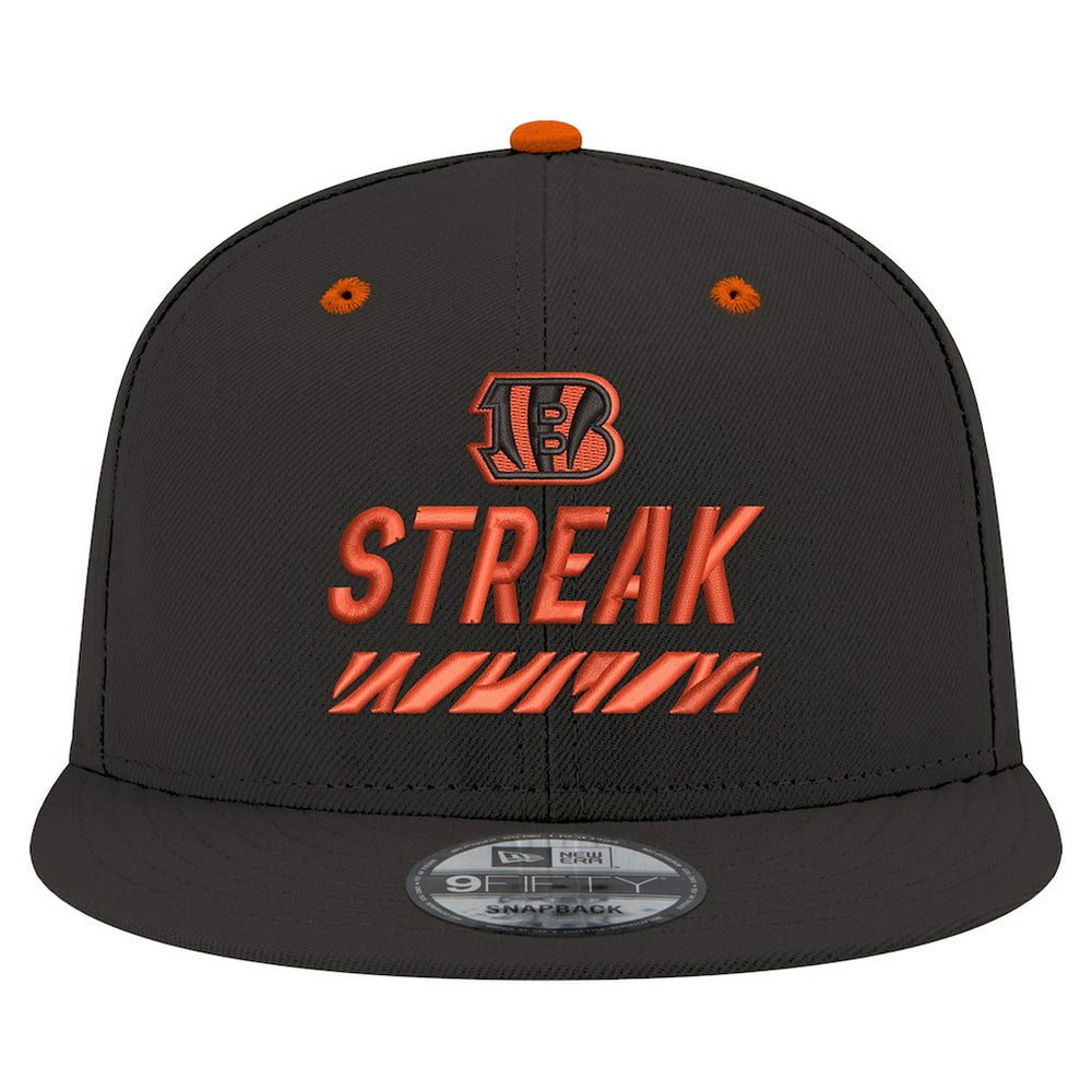 Cincinnati Bengals New Era STREAK Season Ticket Member 9FIFTY Snapback Hat Black - NFL