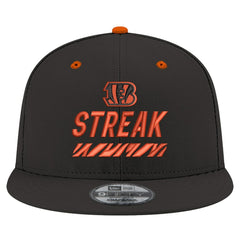Cincinnati Bengals New Era STREAK Season Ticket Member 9FIFTY Snapback Hat Black - NFL