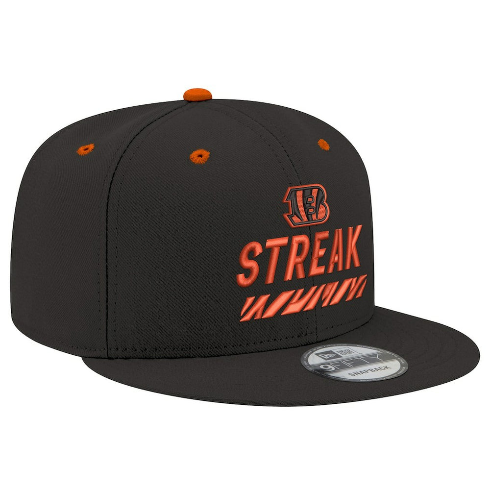 Cincinnati Bengals New Era STREAK Season Ticket Member 9FIFTY Snapback Hat Black - NFL