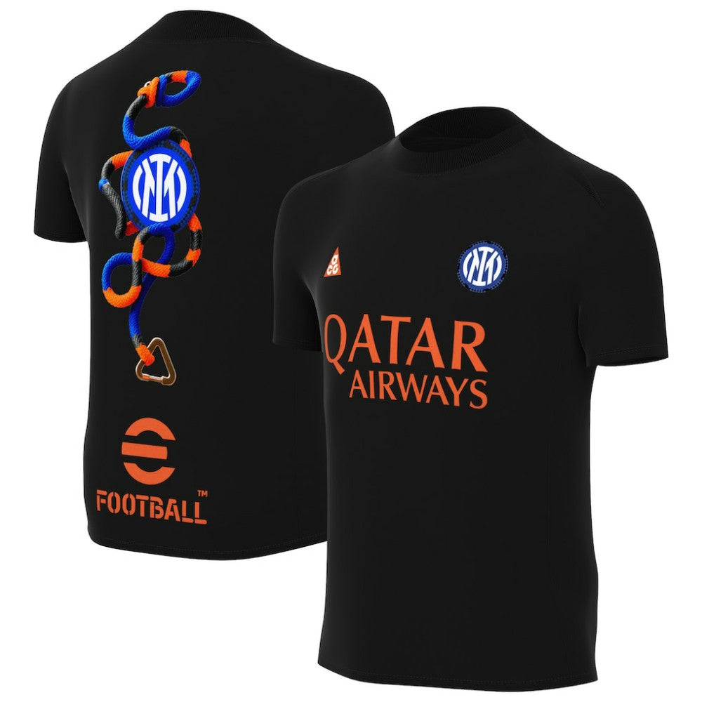 Nike Inter Milan Youth Pre-Match Dri-FIT Top - Black