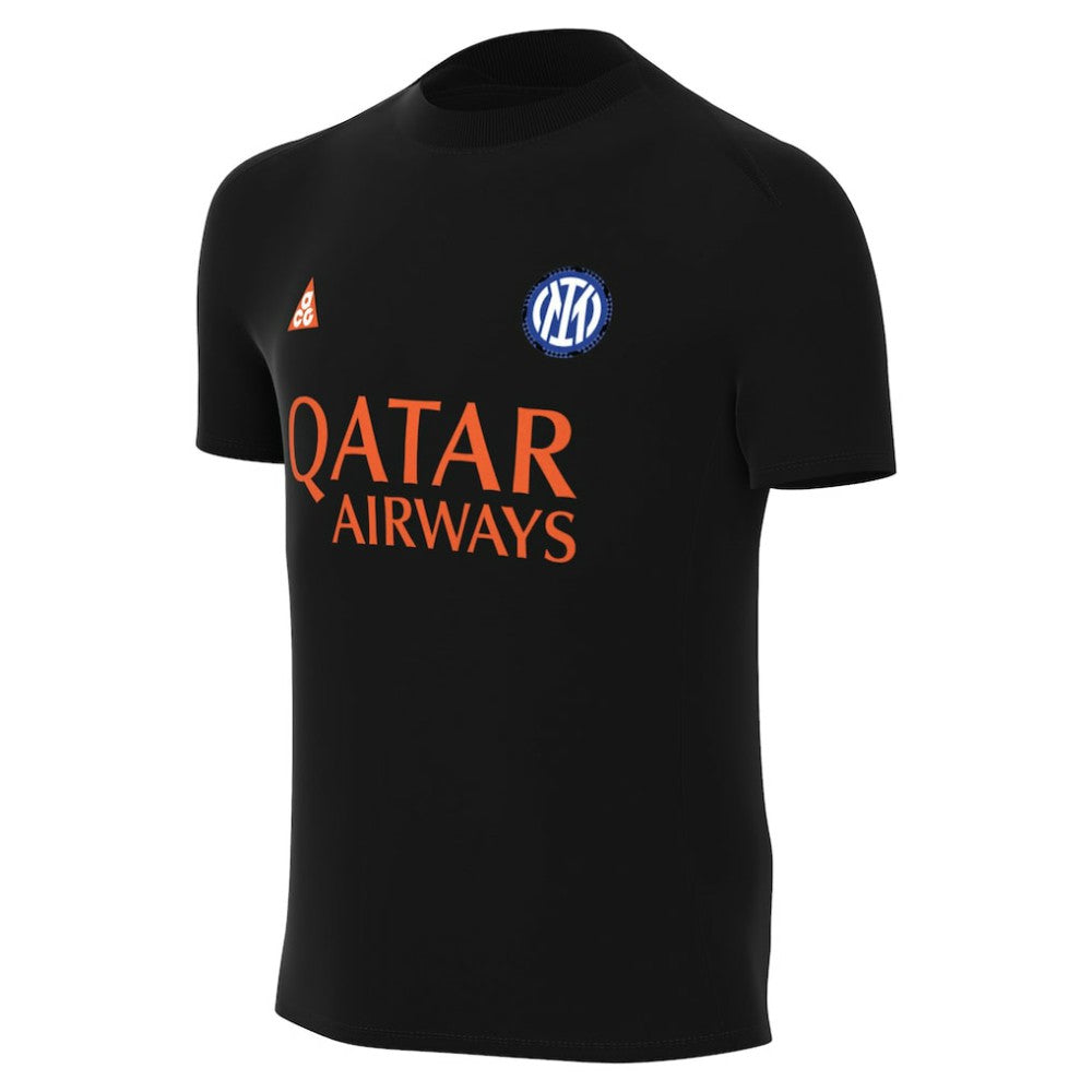 Nike Inter Milan Youth Pre-Match Dri-FIT Top - Black