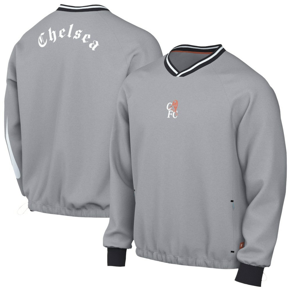 Nike Chelsea 2025/26 Academy Shell Pullover - Gray