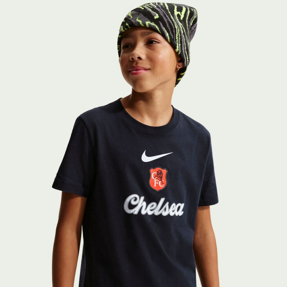 Nike Chelsea Youth Crest T-Shirts - Black