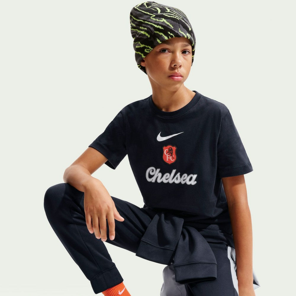Nike Chelsea Youth Crest T-Shirts - Black