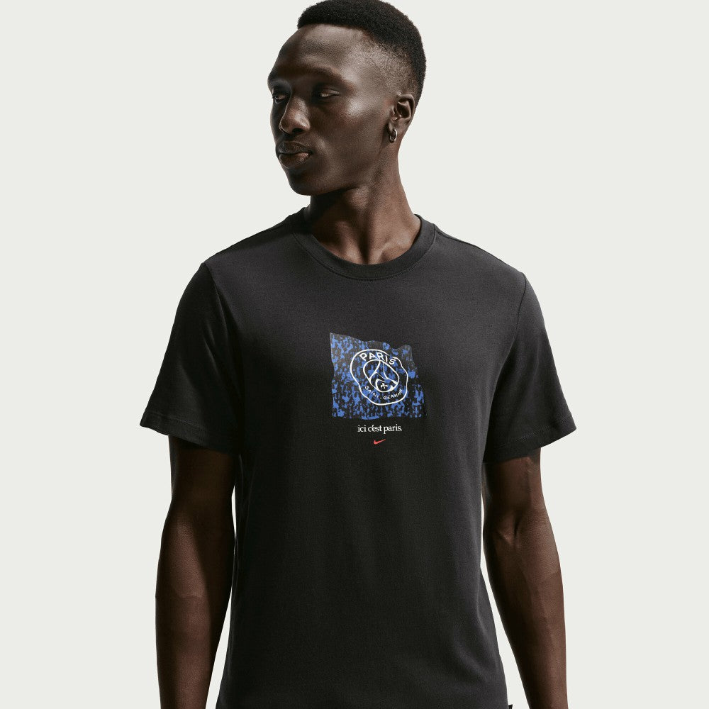 Nike Paris Saint-Germain Men's Banner T-Shirts - Black