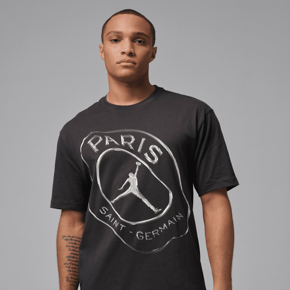 Jordan Paris Saint-Germain Jordan Brand Men's Practice T-Shirts - Black