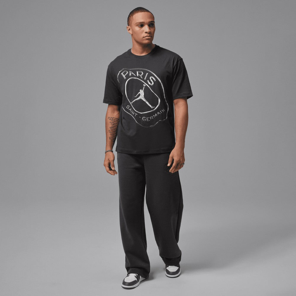 Jordan Paris Saint-Germain Jordan Brand Men's Practice T-Shirts - Black