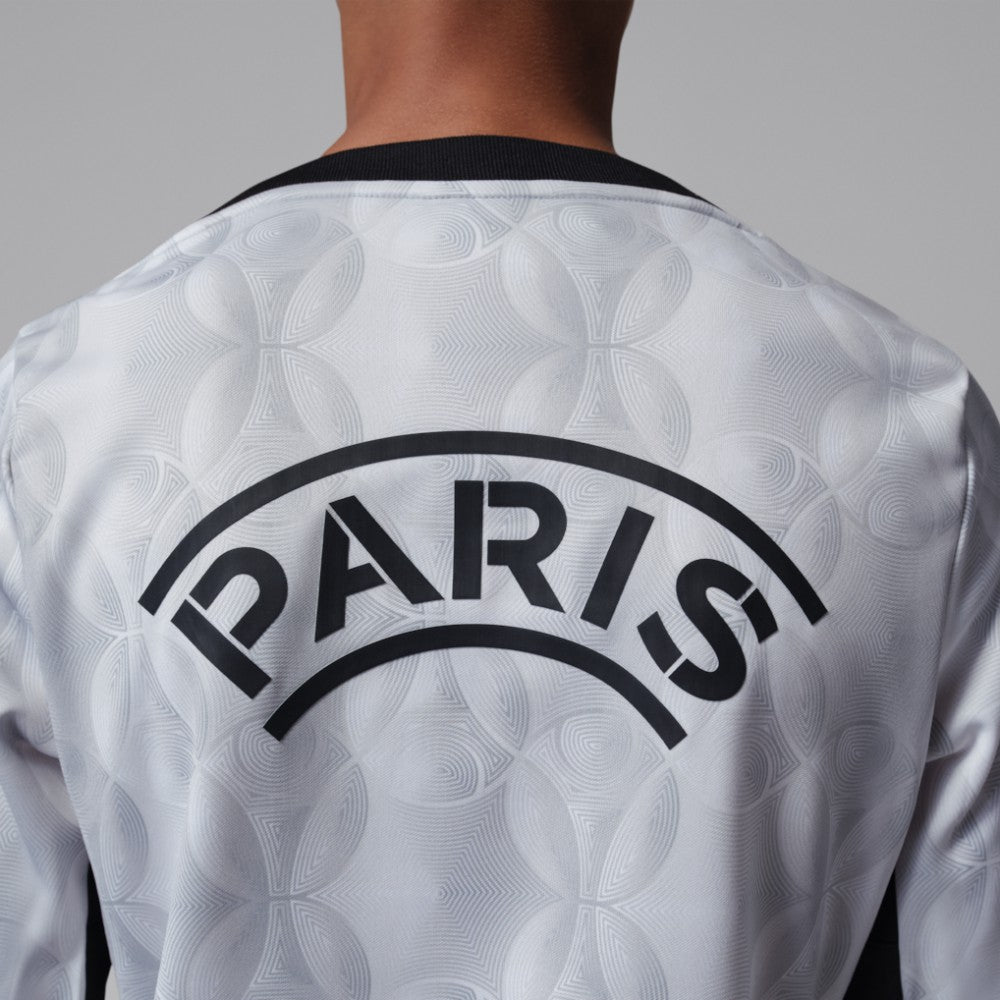 Jordan Paris Saint-Germain Jordan Brand Youth Long Sleeve Pre-Match Dri-FIT Top - Gray