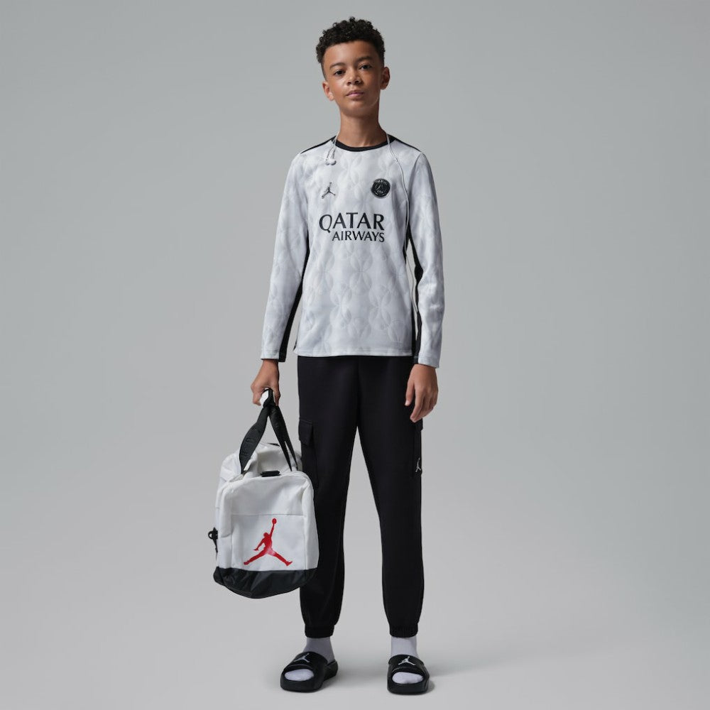 Jordan Paris Saint-Germain Jordan Brand Youth Long Sleeve Pre-Match Dri-FIT Top - Gray