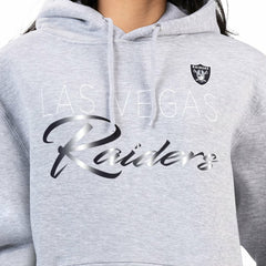 Las Vegas Raiders G-III 4Her by Carl Banks Women's Shadow Logo Fleece Pullover Hoodie Gray - NFL