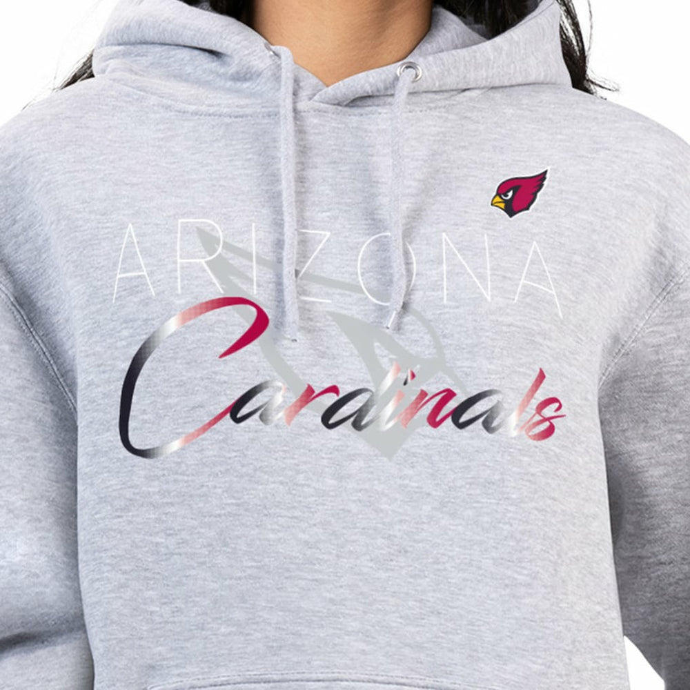 Arizona Cardinals G-III 4Her by Carl Banks Women's Shadow Logo Fleece Pullover Hoodie Gray - NFL
