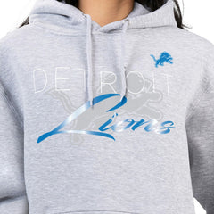 Detroit Lions G-III 4Her by Carl Banks Women's Shadow Logo Fleece Pullover Hoodie Gray - NFL