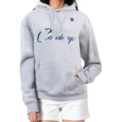 Dallas Cowboys G-III 4Her by Carl Banks Women's Shadow Logo Fleece Pullover Hoodie Gray - NFL