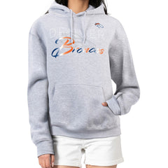 Denver Broncos G-III 4Her by Carl Banks Women's Shadow Logo Fleece Pullover Hoodie Gray - NFL