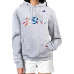 Buffalo Bills G-III 4Her by Carl Banks Women's Shadow Logo Fleece Pullover Hoodie Gray - NFL