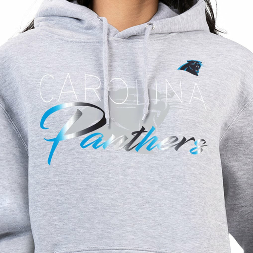 Carolina Panthers G-III 4Her by Carl Banks Women's Shadow Logo Fleece Pullover Hoodie Gray - NFL